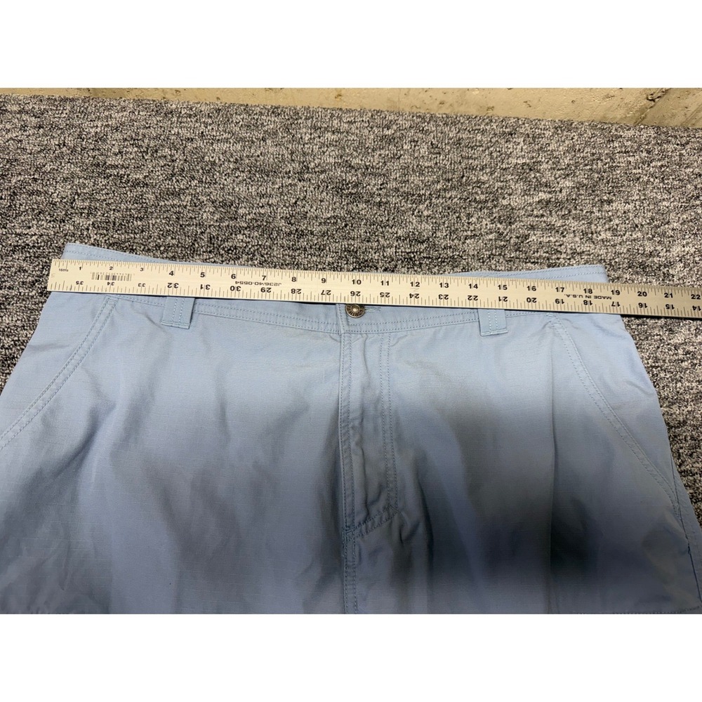 The North Face Mens Light Blue Ripstop Cargo Shorts Size 40 R Hiking Utility - Picture 10 of 10